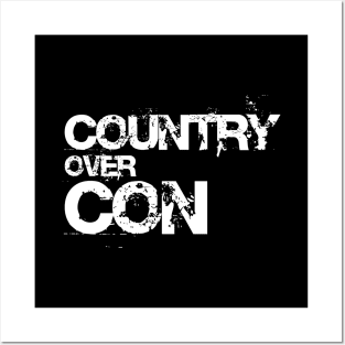 COUNTRY OVER CON Posters and Art